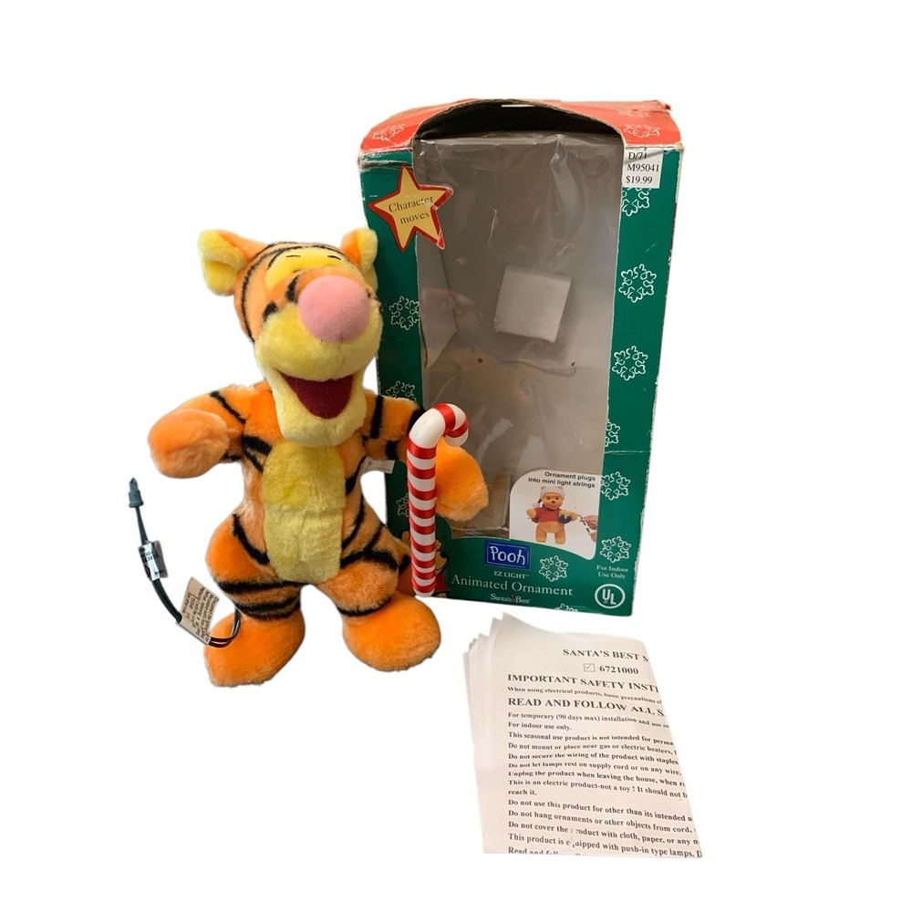 Santa's Best EZ Light Tigger Animated Ornament Disney Winnie the Pooh Boxed